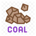 Coal Particles Mining Icon
