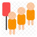 Cola Espera Servicio Publico Icon