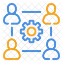 Colaboracion Trabajo En Equipo Equipo Icono
