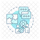 Colaboracion Flujo De Trabajo Flujo De Trabajo Colaborativo Icono