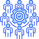 Trabajo En Equipo Negocios Equipo Icono