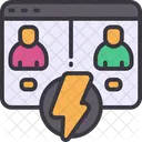 Colaboracion Virtual Trabajo Remoto Trabajo En Equipo Icono