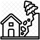 Colapso Deslizamiento De Tierra Rocas Icono