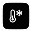 Cold Thermometer Low Temperature Icon
