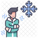 Cold Person Winter Icon
