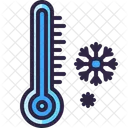 Cold Snow Thermometer Icon