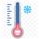Cold Temperature Check Thermometer Icon