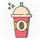 Iced Coffee Cold Coffe Drink Icon