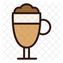 Cold Coffee Cream Glass Icon