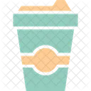차가운 커피 일회용 컵 주스 컵 아이콘
