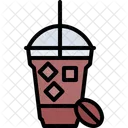 Cold Coffee Glass  Icon