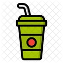 Cold Drink Drink Straw Icon