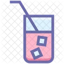 Cold Drink Glass Ice Icon