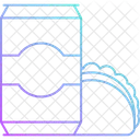 Cold Drink With Sandwich Icon
