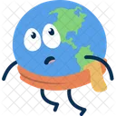 Earth Character Global Warming 아이콘