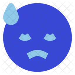 Cold Sweat Emoji Icon