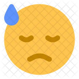 식은 땀 Emoji 아이콘