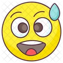 Cold Sweat Emoji Cold Sweat Expression Emotag Icon