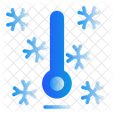 Winter Temperature Thermometer Icon