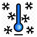 Winter Temperature Thermometer Icon