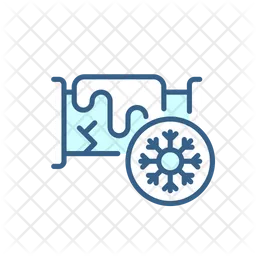 Cold water pipeline  Icon