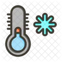 Snowflake Windy Cold Air Icon