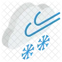 Cold Weather Wind Snowfall Icon