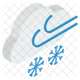 Cold Weather Wind  Icon