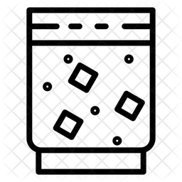 차가운 위스키 잔  아이콘