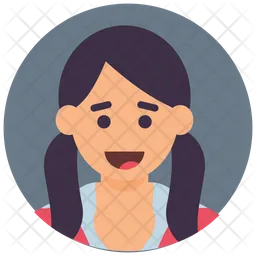 Chica de escuela  Icono