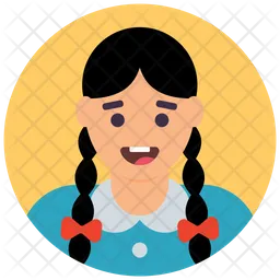 Chica de escuela  Icono