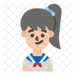 Chica de escuela  Icono