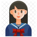 Colegiala japonesa  Icono