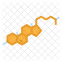 Colesterol Molecular Quimica Ícone