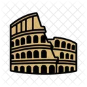 Coliseum Landmark Rome Icon