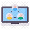 Collaboration Laptop People Icon