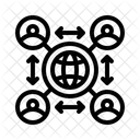 Collaboration Hub Work Together Team Platform Icon