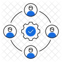 Collaboration Workflow Task Management Icon