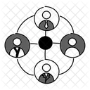 Black Monochrome Collaboration Illustration Illustration Collaboration Teamwork Symbol