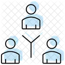 Collaboration Icon Color Shadow Thinline Icon アイコン
