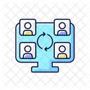 Collaboration Online Tools Icon