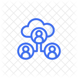 Collaborative cloud  Icon