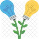 Bulbs Two Ideas Icon