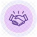 Collaborative Partnership Line Icon Icon