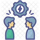 Collaborative Thinking Teamwork Creative Collaboration Icon