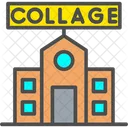 Collage Building  Icon