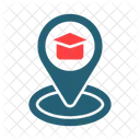 Collage Standort Bildung Schulstandort Symbol
