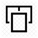 Collate Portrait Separated Icon
