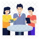 Discussion Teammates Colleagues Icon