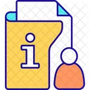 Collecting personal customer information  Icon